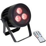 Eurolite LED IP PAR 3x9W SCL Spot DMX LED reflektor Počet LED: 3 9 W černá