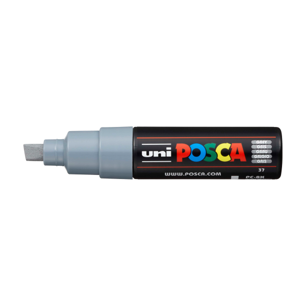 Posca popisovač PC-8K, mm, šedá