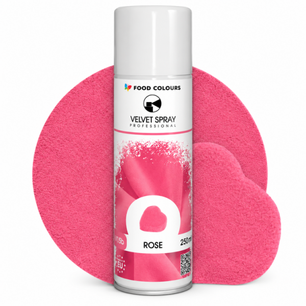 Sametový sprej Food Colours Rose (250 ml)