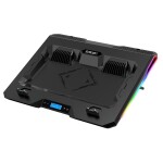 EVOLVEO Ania 10 RGB černá / chladící podstavec pod notebooky 10" - 17" / 12070 mm ventilátory (ANIA10)