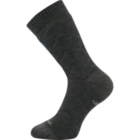 VOXX Ponožky silné dvouvrstvé z merino FORCE s ionty stříbra TMAVĚ ŠEDÉ 39-42 111798