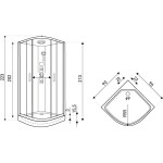KERRA - Hydromasážní box Orion 90 černá černá 5907548123473