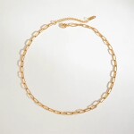 ELENYS Bold Chain – pozlacený náhrdelník 18K žluté zlato Délka: 40+5 cm / max. 45 cm