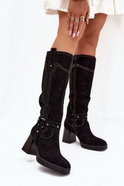 Kozačky na podpatku model 216796 Step in style 40