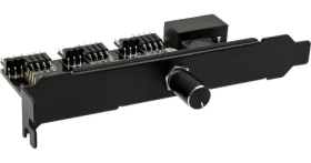 Lamptron CFM36 černá / Kontrolér ventilátorů a LED / PCI slot (LAMP-CFM36B)