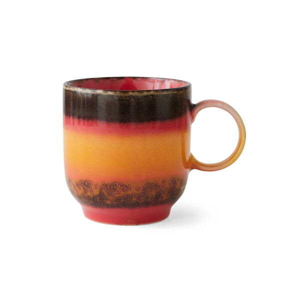 HK living Hrnek Coffee Mug Excelsa 70's – 200 ml, multi barva, keramika