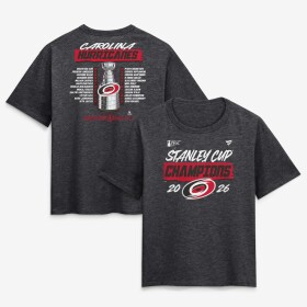 Fanatics Dámské tričko Carolina Hurricanes NHL 2026 Stanley Cup Champions Roster Velikost: 2XL