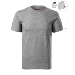 Unisex tričko Recall (tmavě šedá melanž (štítek značky)) L