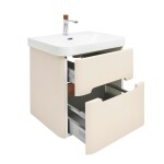 Koupelnová skříňka s umyvadlem a baterií SAT Fusion 57,5x53x45 cm pískově béžová mat SATFUSION260BEMWBA SATFUSION260BEMWBA