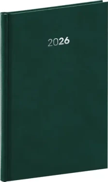 NOTIQUE Týdenní diář Balakon 2026, zelený, 15 x 21 cm (PGD-TA5BA-6007)