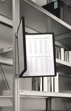 Durable VARIO MAGNET WALL černá / Nástěnný držák prezentačních kapes / A4 / 5 kapes / magnetický (591401)