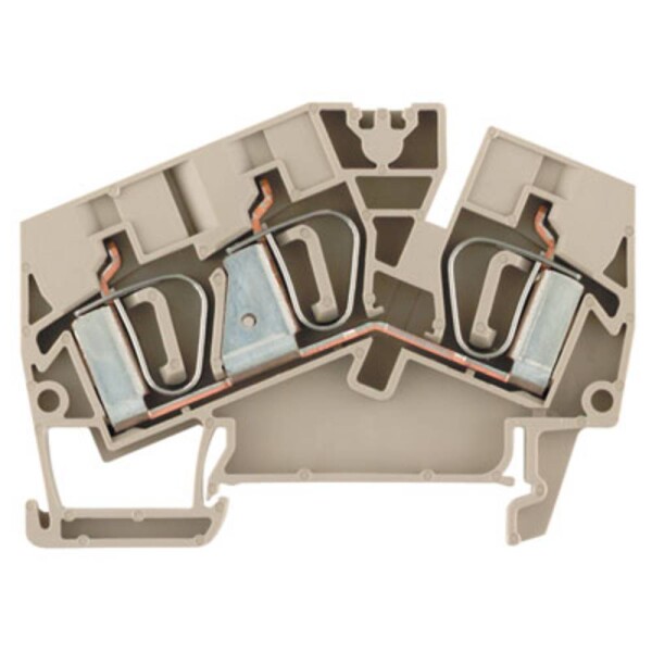 Weidmüller 1771410000-50 řadová svorka průchodky pružinová svorka Tmavě béžová 50 ks