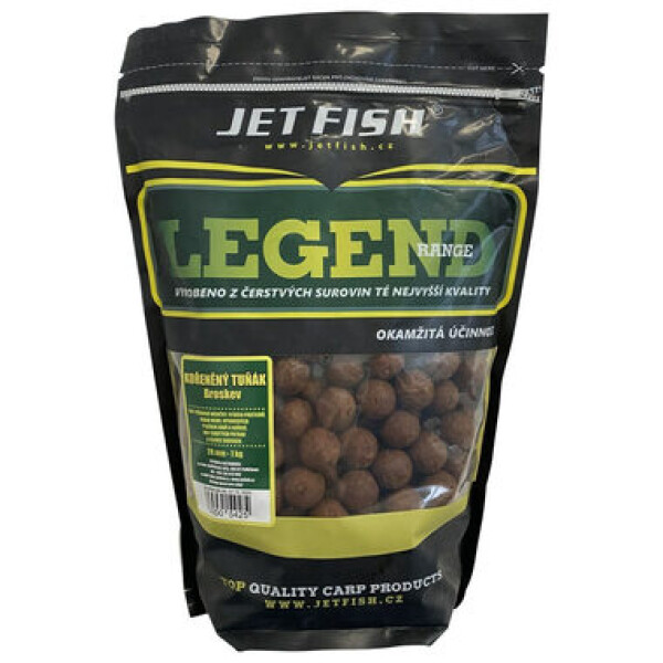 Jet Fish Boilie Legend Kořeněný tuňák + Broskev 1kg 24mm (000562)