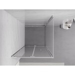 MEXEN/S - Exo sprchový kout skládací dveře 95 x 95, transparent, chrom 816-095-095-01-00