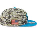New Era Pánská kšiltovka Carolina Panthers NFL Camo 2023 Salute to Service 9FIFTY Snapback
