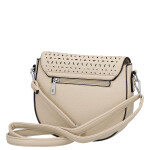 Moderní dámská koženková crossbody kabelka Lydie, tmavě béžová