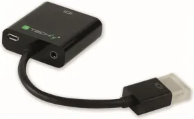 Techly IDATA-HDMI-VGA2AU Redukce VGA F - HDMI M / včetně 3.5 mm (IDATA-HDMI-VGA2AU)