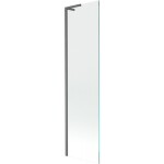 MEXEN/S - Next L vanová zástěna FIX 50 x 150, transparent, grafit kartáčovaná 895-050-000-03-00-66