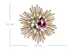 Exkluzivní brož Swarovski Elements Marchegiana, Zlatá