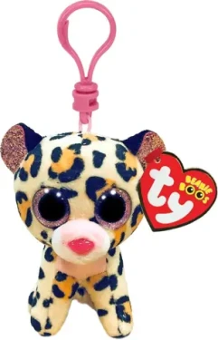 TY Plyšový leopard LIVVIE hnědo-růžový