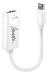 Lindy Mini DisplayPort - HDMI bílá / Adaptér / 4K / pasivní / 0,15 m (41719)
