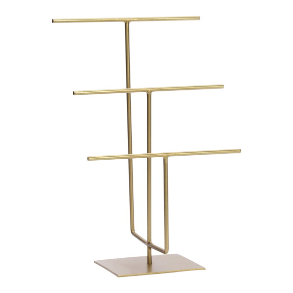 MADAM STOLTZ Stojánek na šperky Matt Brass 23 cm, zlatá barva, kov