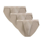 Pánská tanga 3 pack 1582 beige - Atlantic béžová M