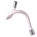 RAV Slezák - AMUR - Dřezová baterie s flexibilním ramínkem, Chrom/Bílá, 3,8" AM719.0/10B