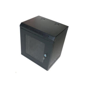 XtendLan 10" nástěnný rozvaděč 9U 350x280, nosnost 50 kg, dveře z plexiskla, svařovaný, černý EDF_1030314