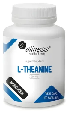 Aliness L-Theanine 200 mg / Aminokyselina / Doplněk stravy / 100 kapslí