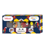 Dárková krabička zábavných crazy ponožek 4 páry CRAZY SOCKS BOX - BELLINDA - modrá 43 - 46
