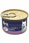 Brit Premium Cat by Nature Mousse Poultry hearts 85g