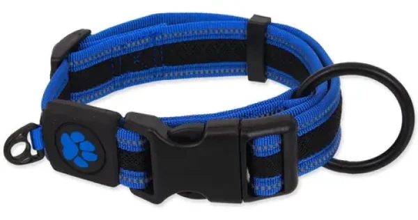 ACTIVE DOG Obojek Fluffy XL modrá / Nylonový / Reflexní prvky / 3,8x44-70 cm (0904-91782)