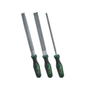 Bosch Sada rašplí na dřevo 200 mm / Sada rašplí / 3 díly / plochá, půlkulatá, kulatá / zeleno-černá (1600A02ZB1)