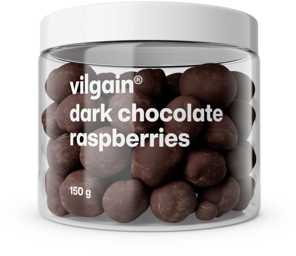Vilgain Maliny v čokoládě – 3× hořká čokoláda 150 g