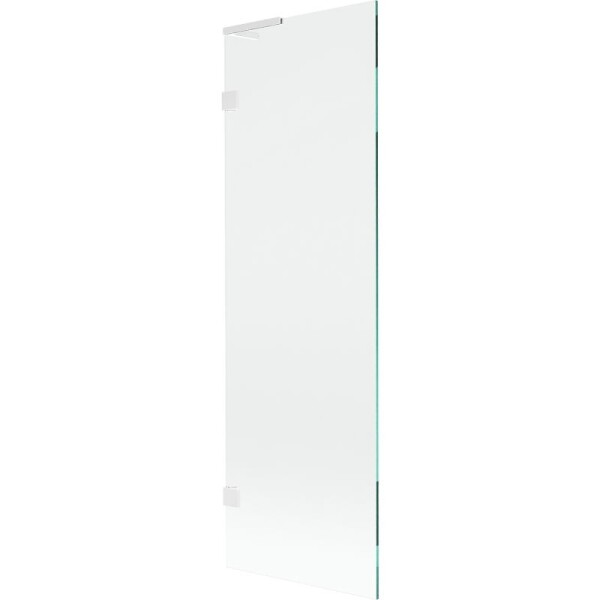 MEXEN/S - Lunar L vanová zástěna FIX 60 x 150, transparent, bílá 897L-060-000-20-00