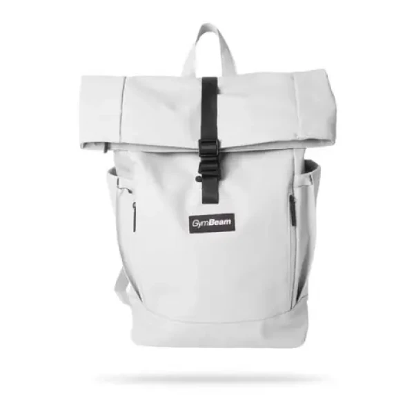Batoh Rolltop White - GymBeam (bílá) (109900-1-single_variant)
