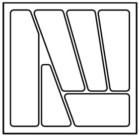 Poli příborník do zásuvky 500 Verso barva: bílá