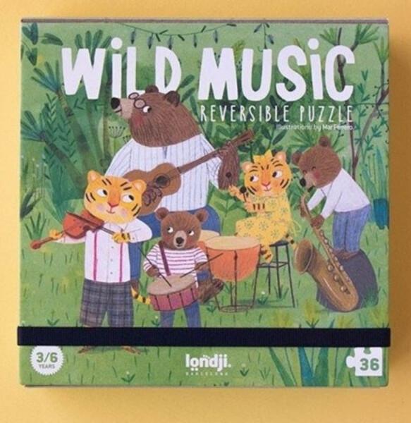 LONDJI Kapesní puzzle Lesní kapela - 36 pcs