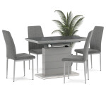 Jídelní židle, šedá, látka, DCL-379 GREY2