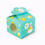 Cake star Velikonoční krabička tyrkysová 10x10x7,5cm