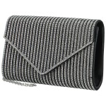 Třpytivá dámská plesová kabelka Moon Mariel, černá