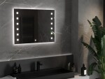 MEXEN - Ner zrcadlo s osvětlením 80 x 60 cm, LED 600 9809-080-060-611-00