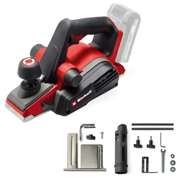 Einhell TP-PL 18/3 Li BL-Solo červená/černá / Aku hoblík / 18V / šířka 82 mm / hloubka řezu 3 mm / Bez aku (4345405)