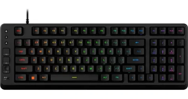 HyperX Eve 1800 černá / Herní klávesnice / membránová / RGB / USB-A / US Layout