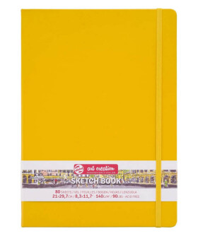 Talens Art Creation Sketch Book - skicák ve žluté tvrdé vazbě 21x30cm 80 listů 140 g
