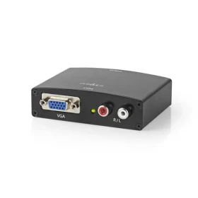 Nedis VCON3454AT převodník VGA + 2x RCA na HDMI / Full HD 1920x1080 / 1cestný / 1080p (VCON3454AT)