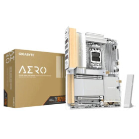 GIGABYTE MB Sc AM5 X870E AERO X WOOD, AMD X870E. 4xDDR5, 2xUSB-C, 2xHDMI, Wifi, ATX EDF_1706343