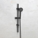 INVENA - Sprchová souprava na tyči Kalitea, černá AU-72-Z04-V