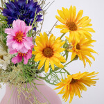 Kytice CHRPA, KOPRETINY, LUČNÍ KVĚTY 65 cm